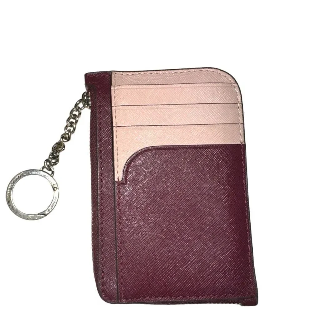Kate Spade Cameron Zip Card Holder Cherrywood